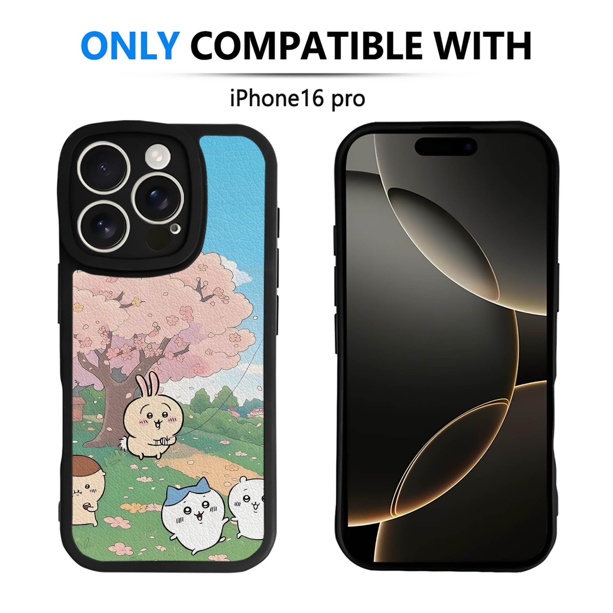 （画像用） ちいかわ Chii-kawa 【iPhone 16シリーズ対応】シリコンスマホケース（レザー調） 材質：シリコン